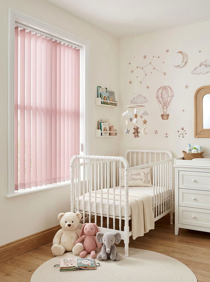 Pastel Vertical Blinds - 30 bedroom vertical blinds