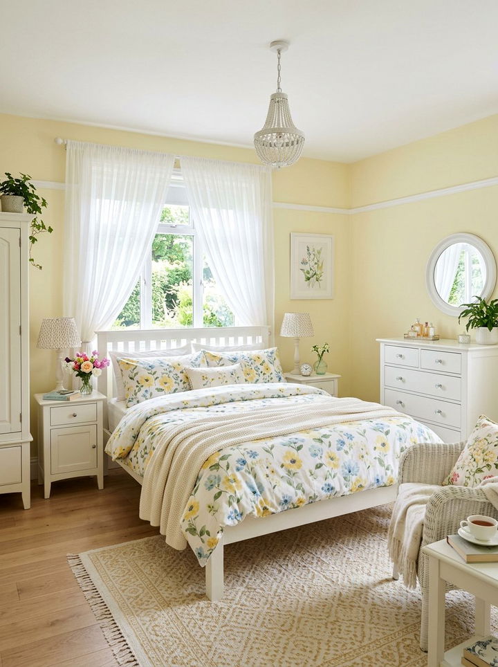 Pastel Yellow Bedroom - 30 pale yellow bedroom ideas