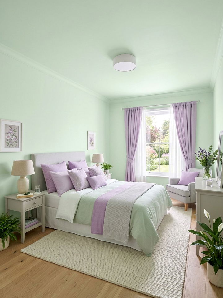 Pastel green bedroom - 30 contemporary green bedroom ideas