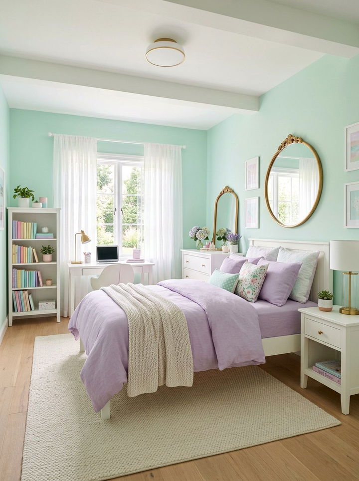 Pastel teen bedroom - 30 teen bedroom ideas
