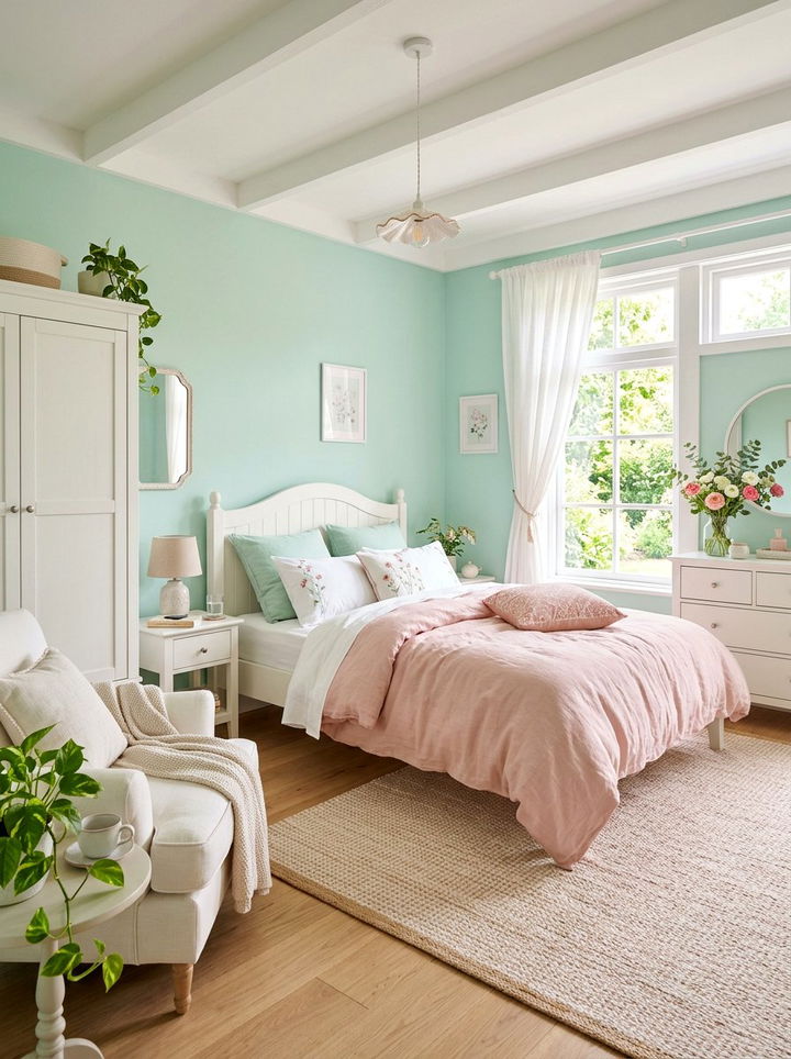 Pastels Bedroom - 30 airy bedroom ideas