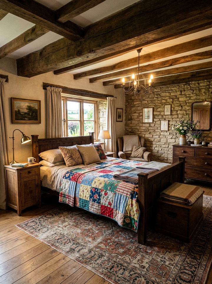 Patchwork Country Bedspread - 30 bedroom bedspreads