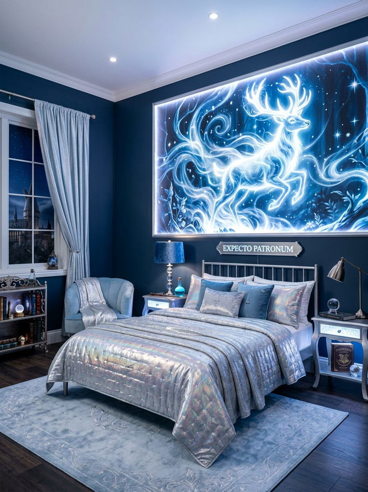 Patronus Themed Room - 30 Harry Potter bedroom ideas