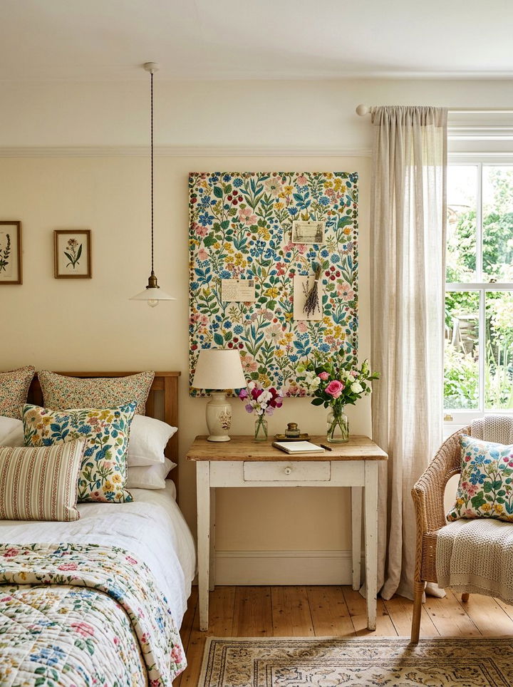 Patterned Fabric Board - 30 bedroom bulletin boards