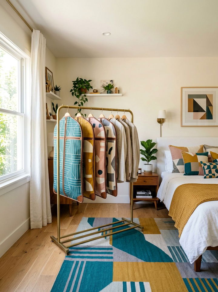 Patterned Fabric Suit Bag - 30 bedroom suit bags