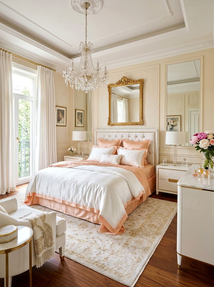 30 Peach and White Bedroom Ideas for a Fresh, Modern Look