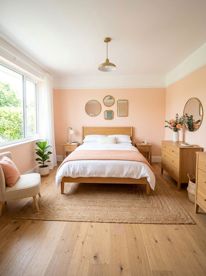 Peach Bedroom - 30 relaxing bedroom color ideas