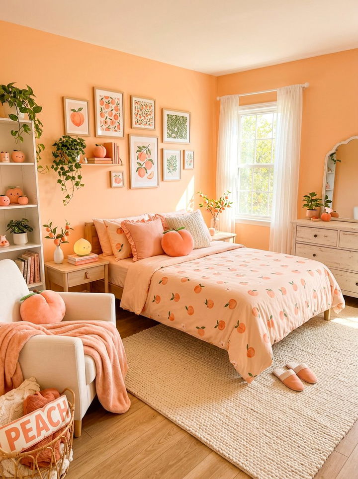 Peach Kawaii Bedroom - 30 kawaii bedroom ideas