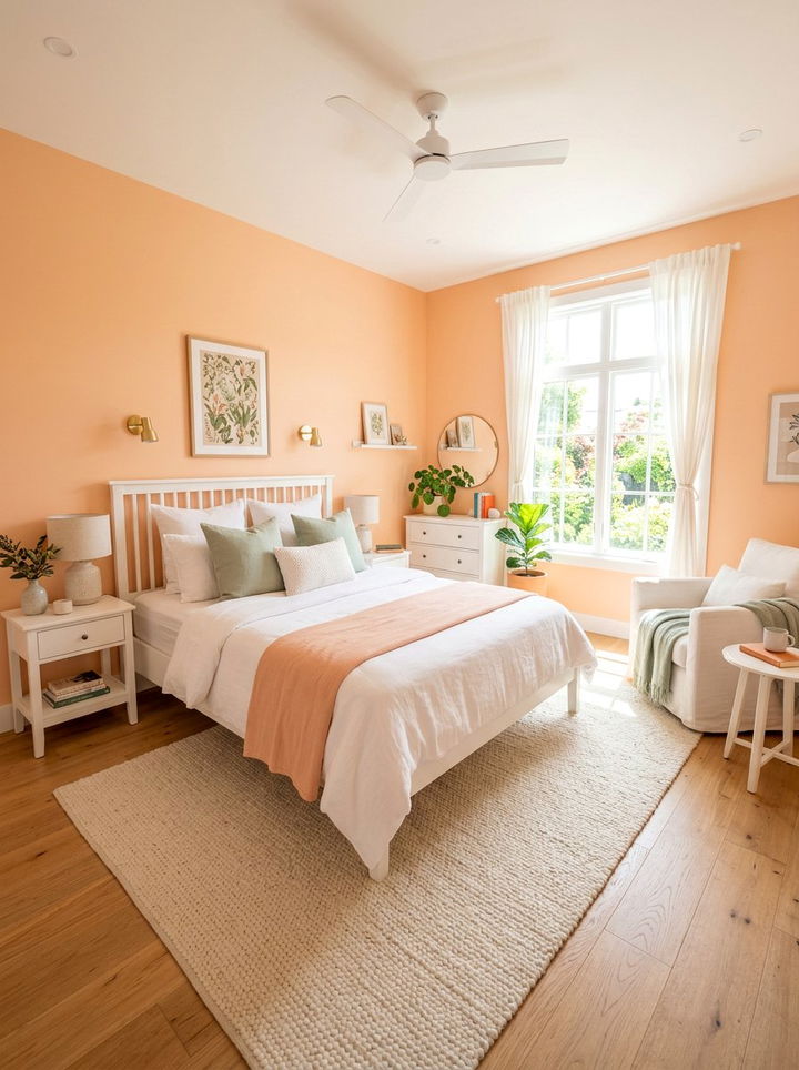 Peach bedroom - 30 modern bedroom color ideas