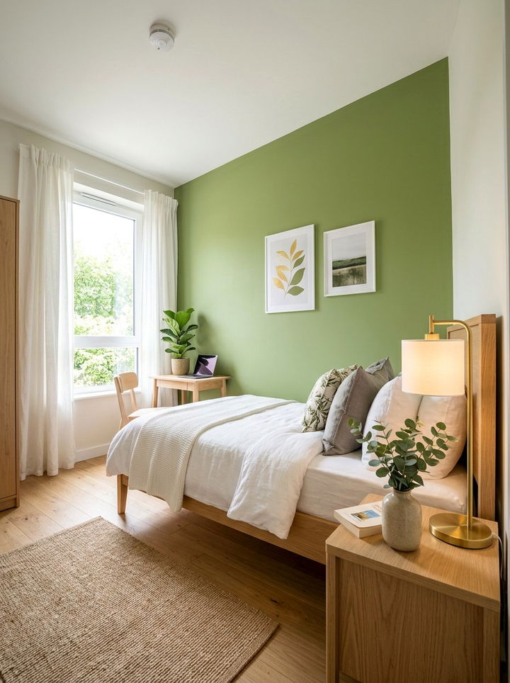 Pear Green And Gold Scandinavian Bedroom - 30 green and gold bedroom color combo