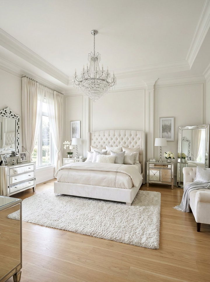 Pearl White Bedroom - 30 muted tone bedroom ideas