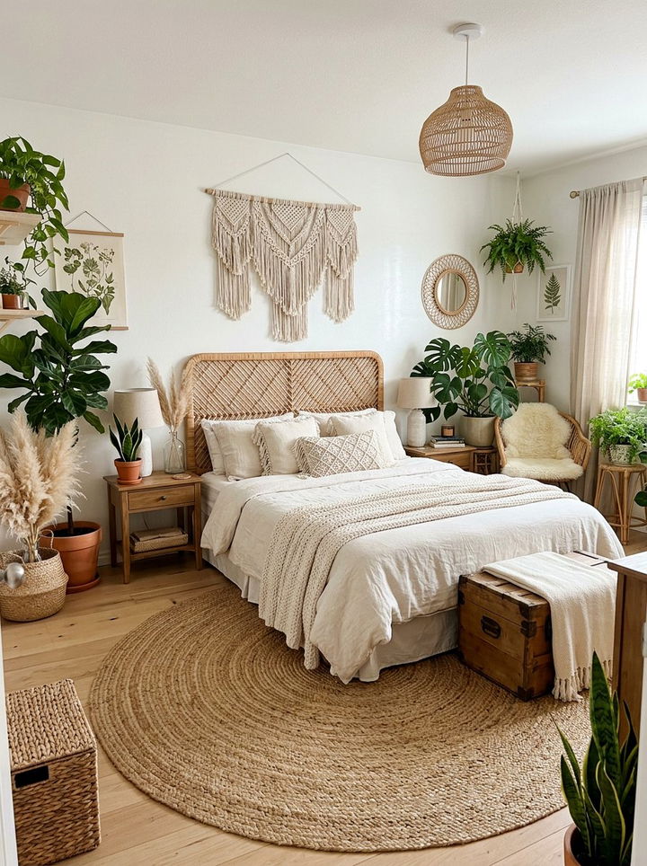Pearl white boho bedroom - 30 pearl white bedroom ideas