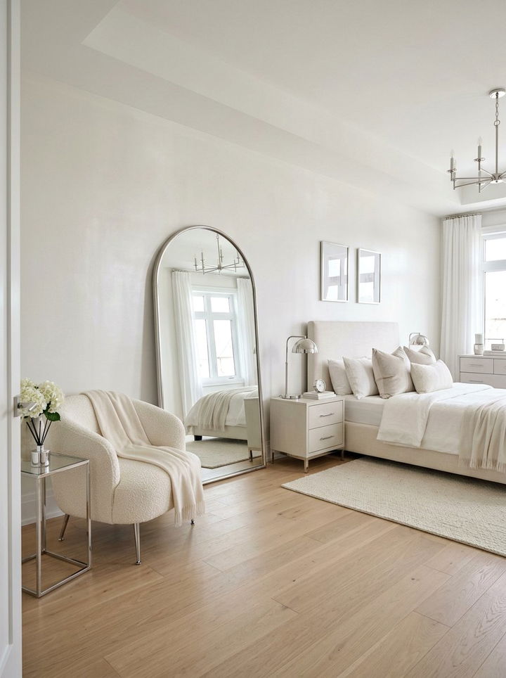 Pearl white chic bedroom - 30 pearl white bedroom ideas