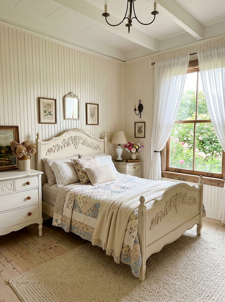 Pearl white cottage bedroom - 30 pearl white bedroom ideas