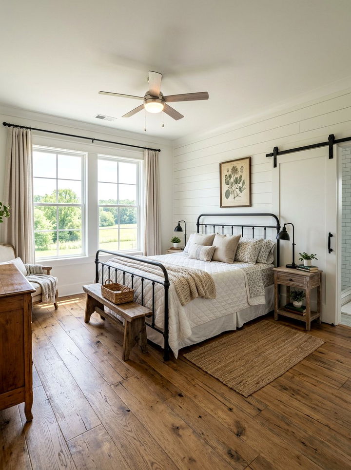 Pearl white farmhouse bedroom - 30 pearl white bedroom ideas