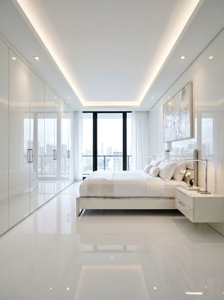 Pearl white high gloss bedroom - 30 pearl white bedroom ideas