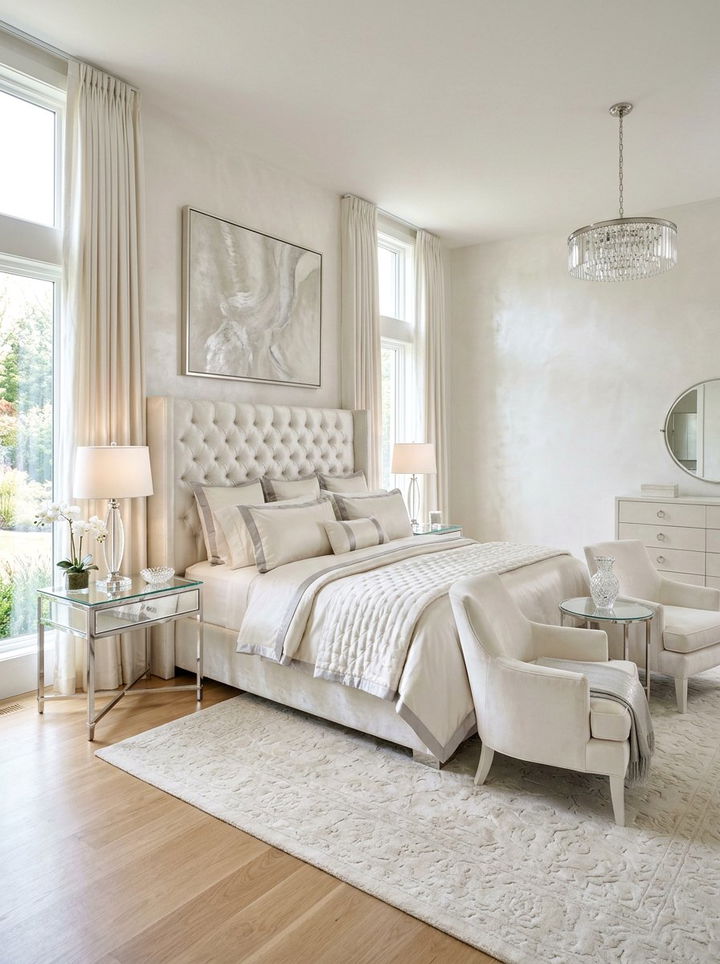 Pearl white master bedroom - 30 pearl white bedroom ideas