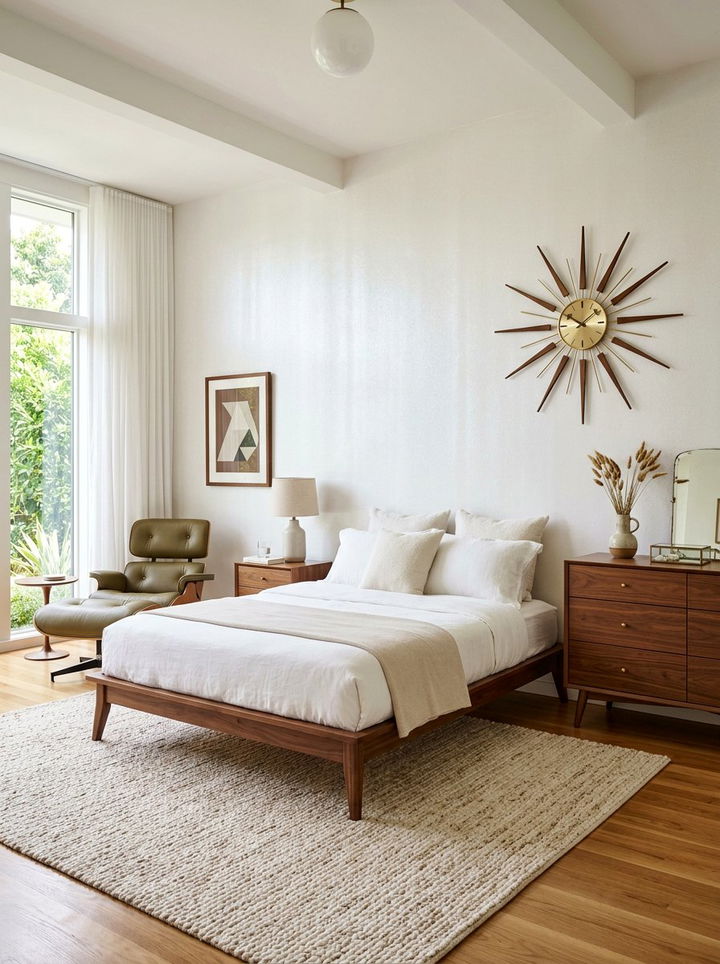 Pearl white mid century bedroom - 30 pearl white bedroom ideas