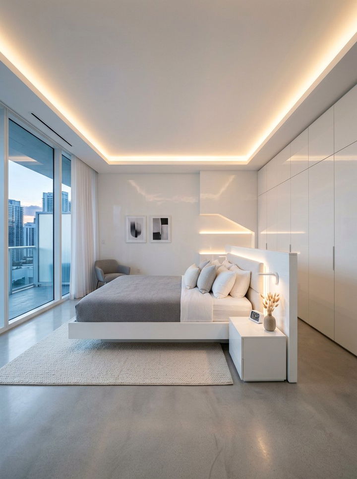 Pearl white modern bedroom - 30 pearl white bedroom ideas