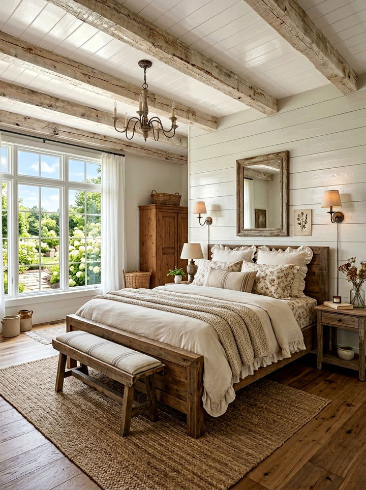 Pearl white rustic bedroom - 30 pearl white bedroom ideas