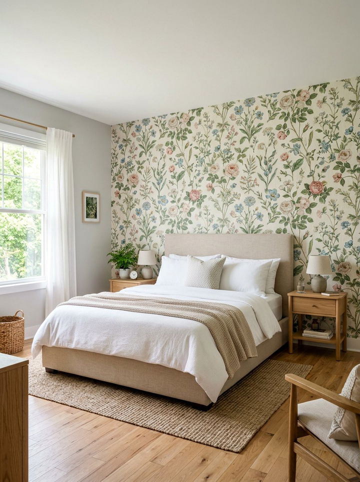 Peel And Stick Wallpaper - 30 low cost bedroom ideas