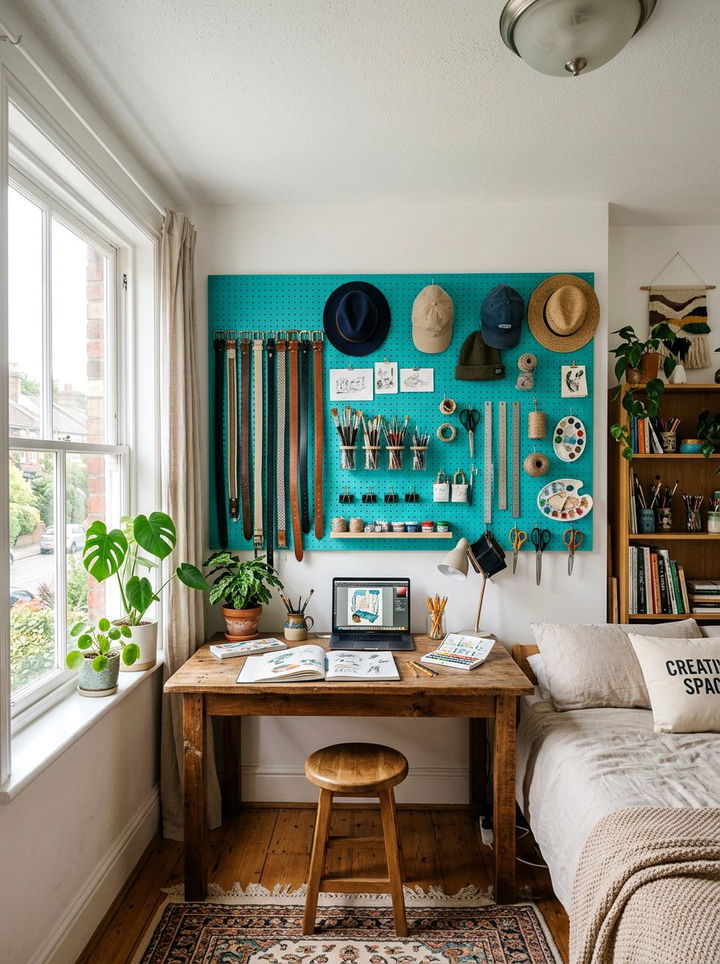 Pegboard Belt Organizer - 30 bedroom belt organizers