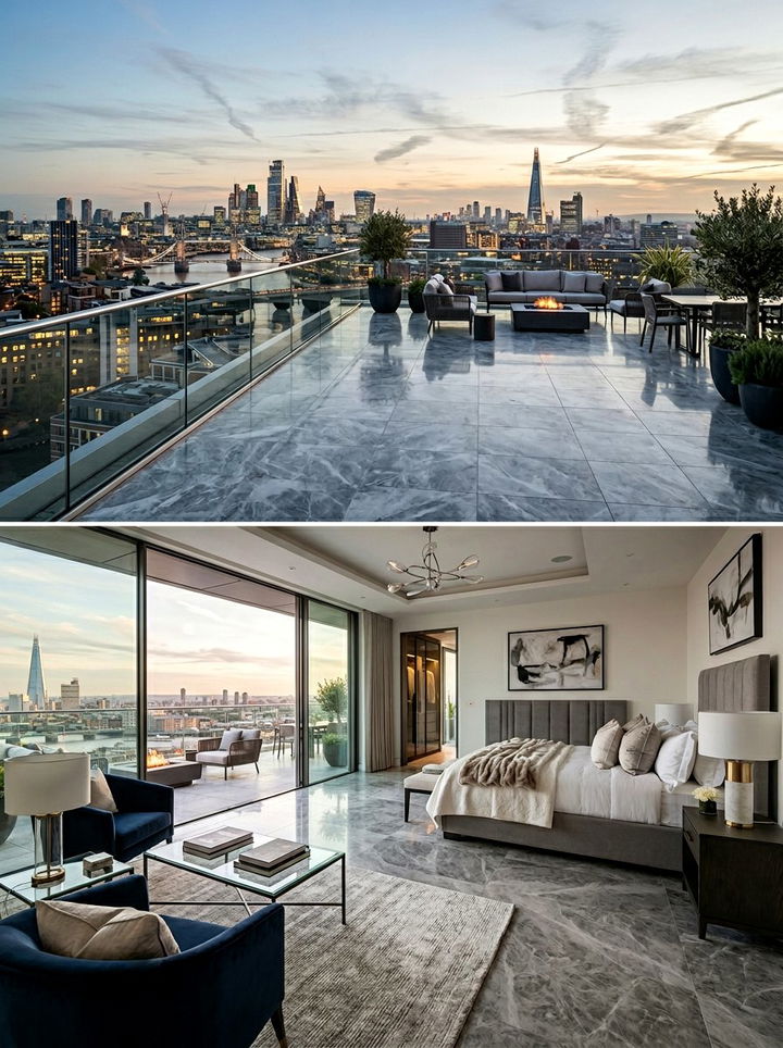 Penthouse Bedroom Balcony - 30 bedroom with balcony ideas