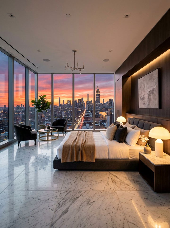 Penthouse bedroom design - 30 open plan bedroom ideas