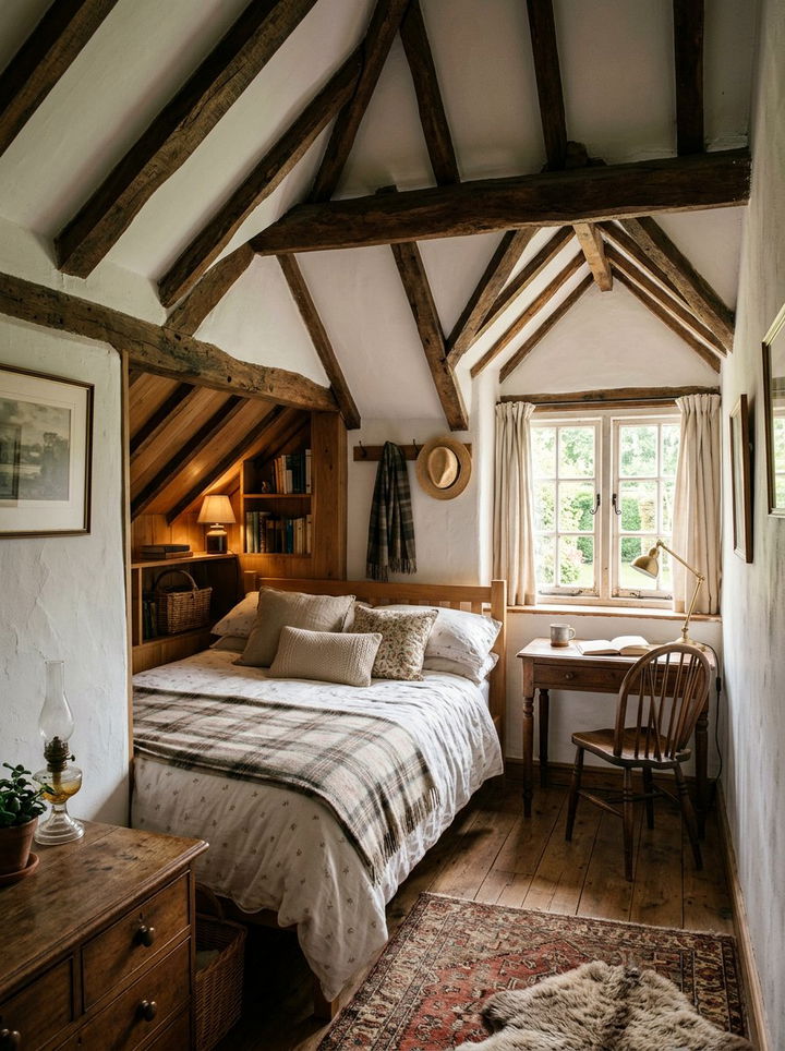 Period cottage attic bedroom - 30 period home bedroom ideas