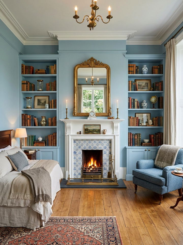 Period property alcove shelving - 30 period home bedroom ideas