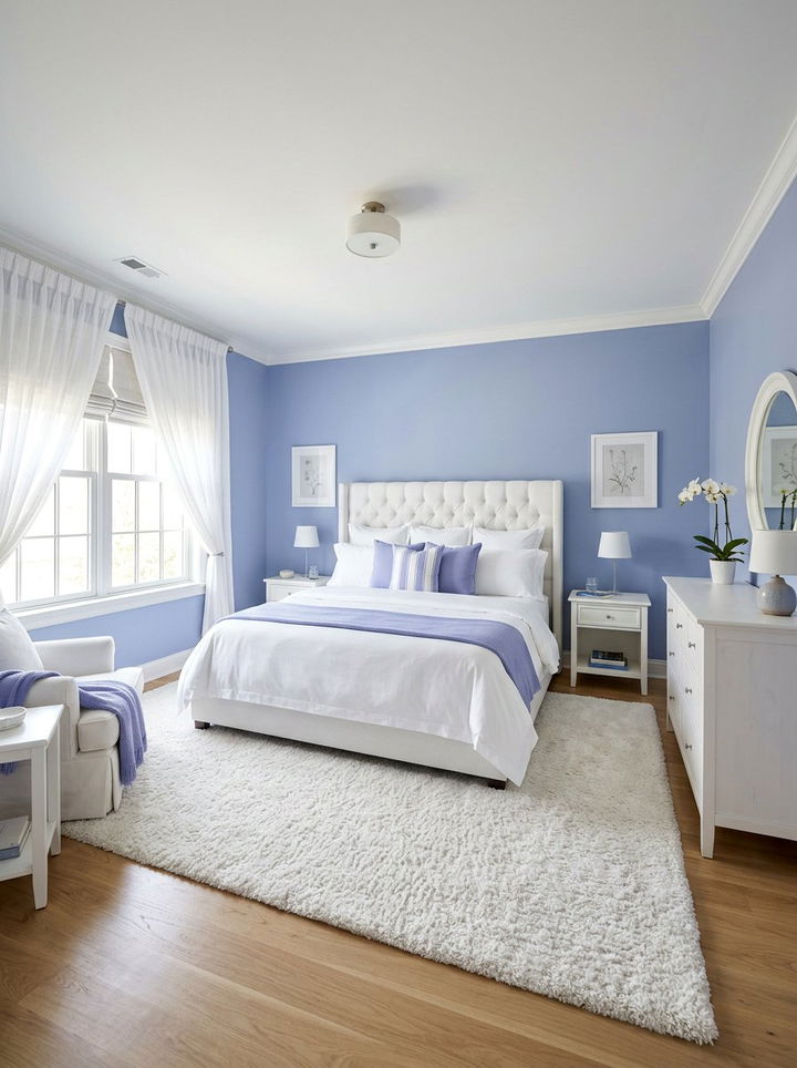 Periwinkle And White Bedroom - 30 periwinkle bedroom ideas