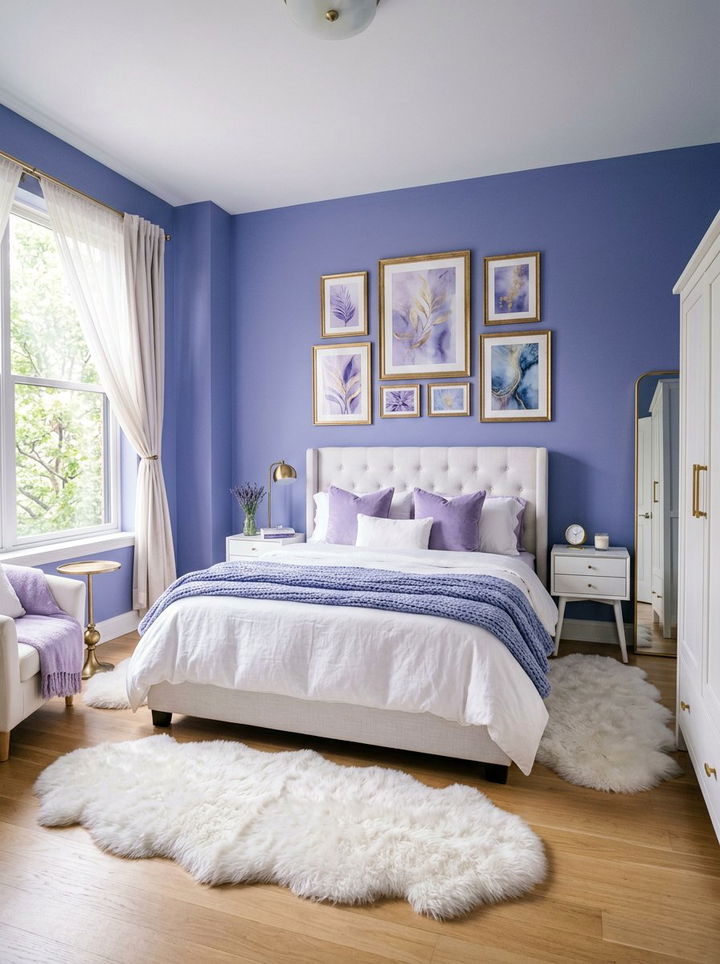 Periwinkle Bedroom - 30 energizing bedroom color ideas