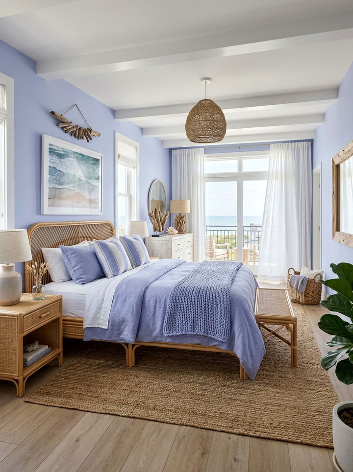 Periwinkle Coastal Bedroom - 30 periwinkle bedroom ideas