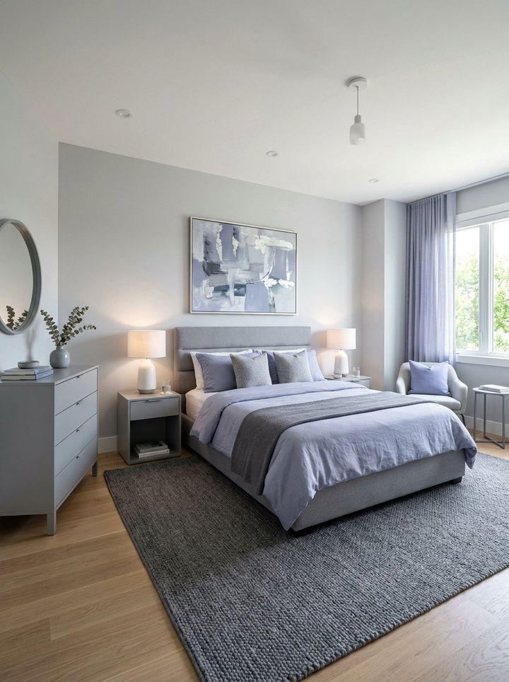Periwinkle Grey Color Scheme - 30 periwinkle bedroom ideas