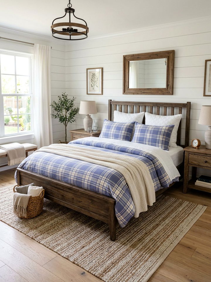 Periwinkle Plaid Bedding - 30 periwinkle bedroom ideas