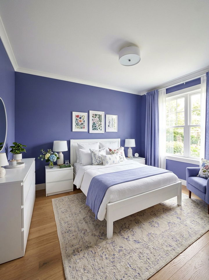 Periwinkle bedroom - 30 cool tone bedroom ideas