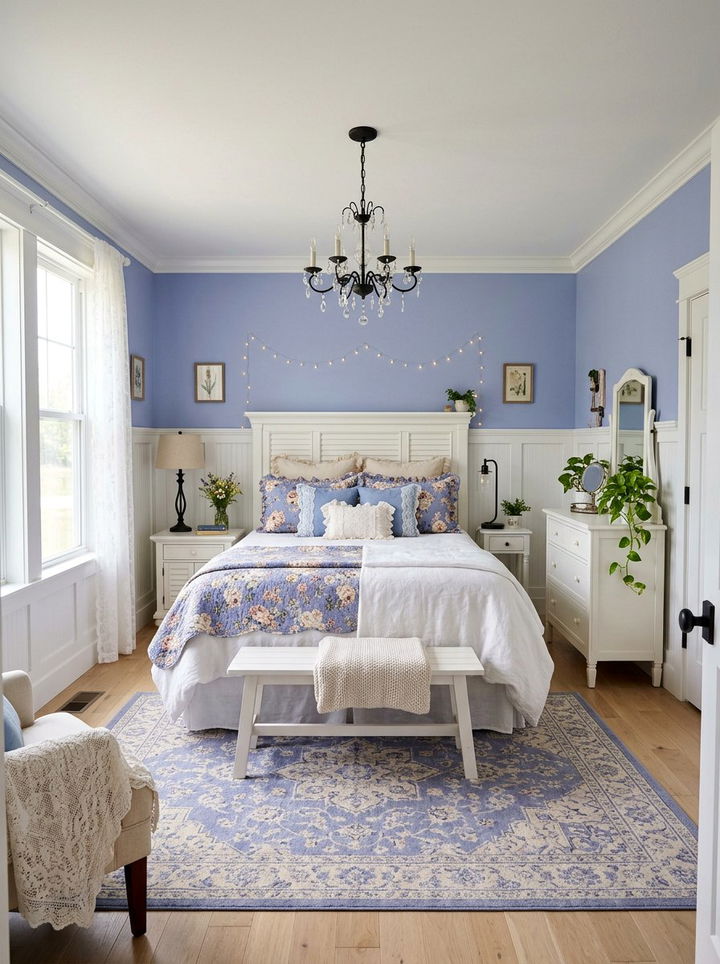 Periwinkle bedroom - 30 sky inspired bedroom color ideas