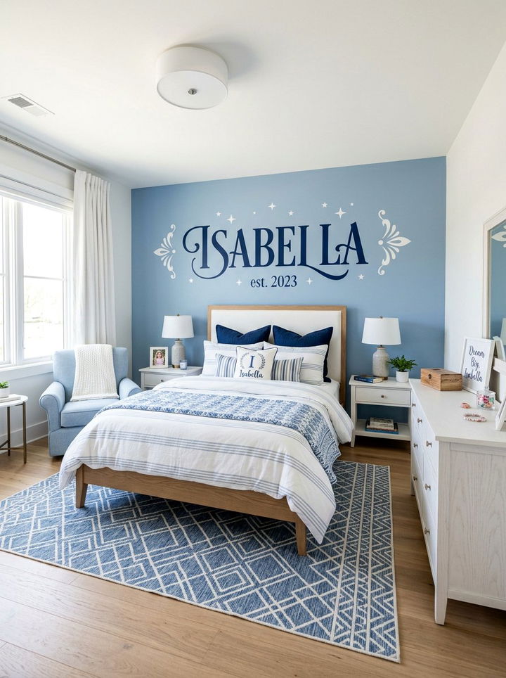 Personalized Name Wall Decal - 30 bedroom wall stickers