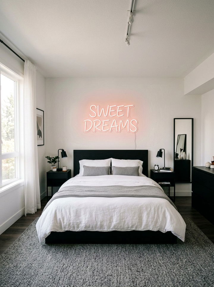 Personalized Neon Sign - 30 bedroom conversation starter ideas