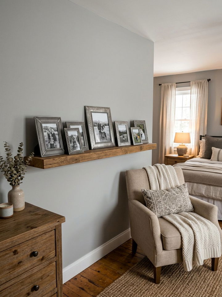 Pewter picture frames - 30 grey bedroom accessories ideas