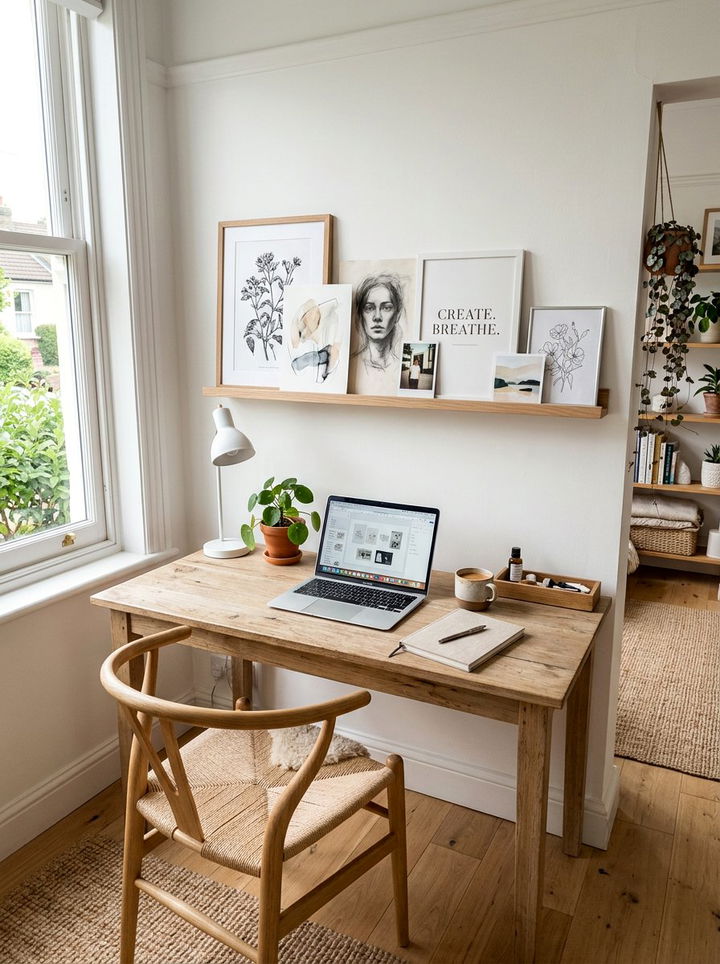 Photo Ledge Display - 30 command strip bedroom ideas