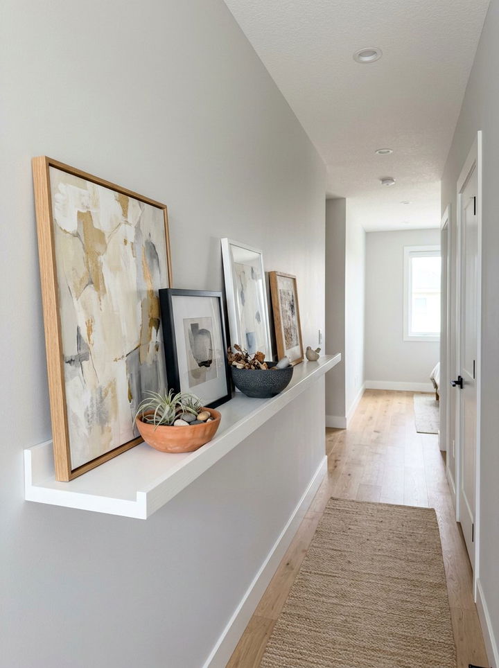 Picture Frame Ledge - 30 bedroom hallway ideas