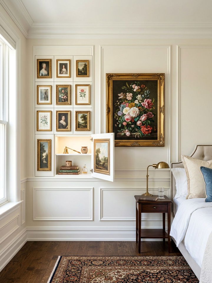 Picture Frame Storage - 30 bedroom secret storage ideas