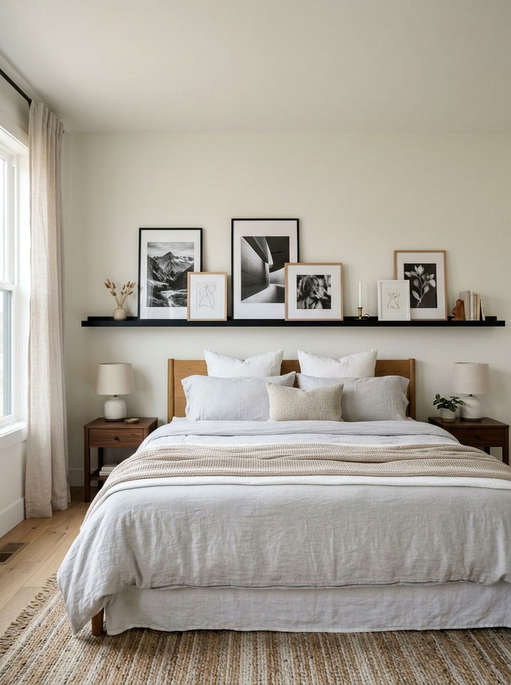 Picture Ledge Bedroom - 30 bedroom wall storage ideas