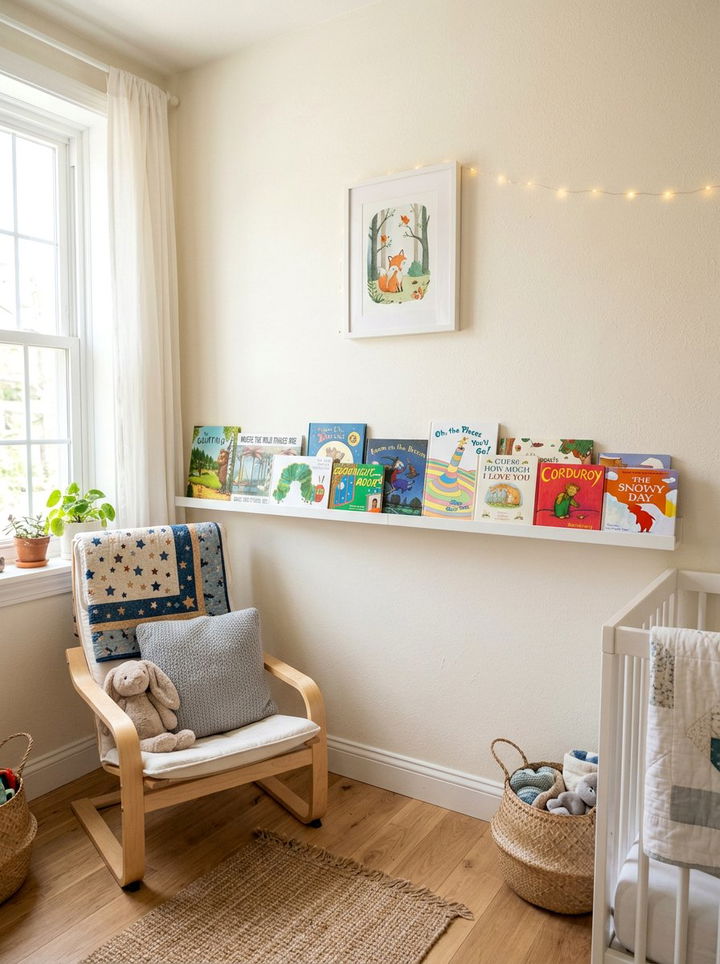 Picture Ledge For Books - 30 bedroom storage tips