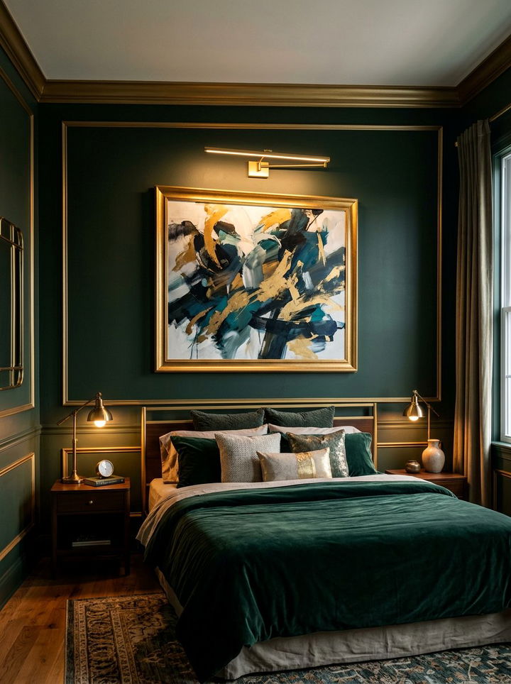 Picture frame light - 30 bedroom task lighting ideas