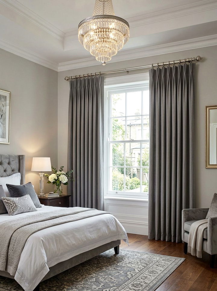 Pinch pleat curtains - 30 bedroom window treatments