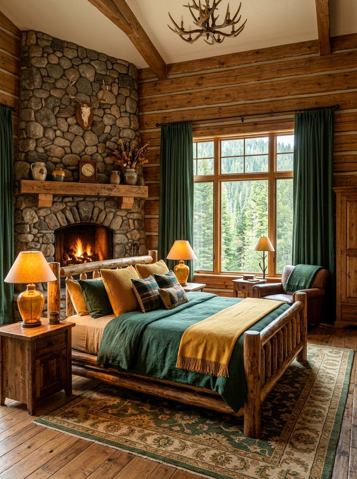 Pine Green And Amber Yellow Bedroom - 30 yellow green bedroom ideas