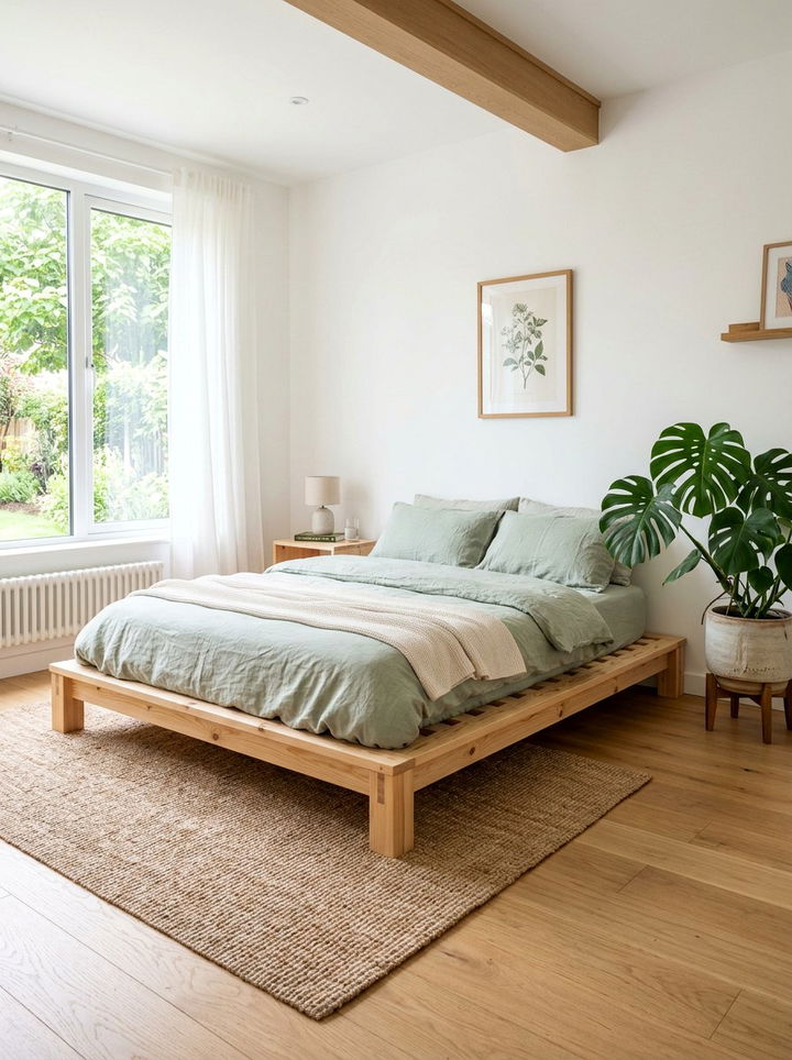 Pine Platform Bed - 30 bedroom pine furniture ideas