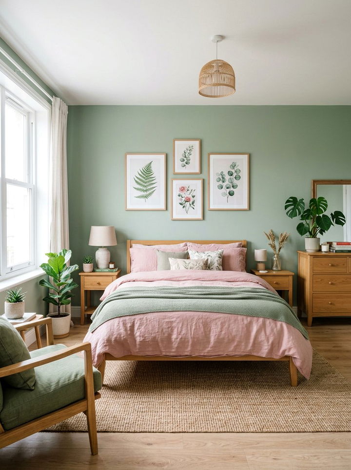 Pink And Green Bedroom - 30 pink bedroom ideas